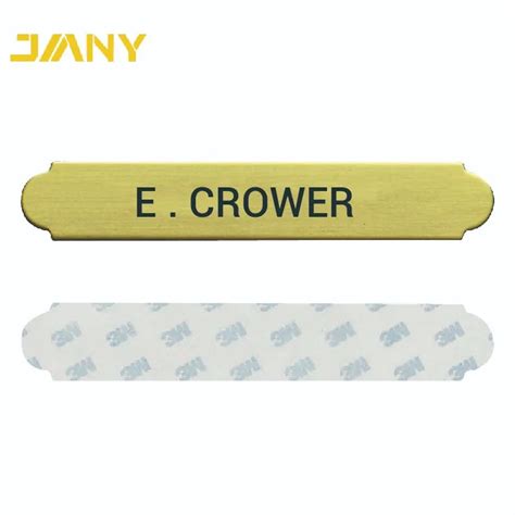 self adhesive metal name plates